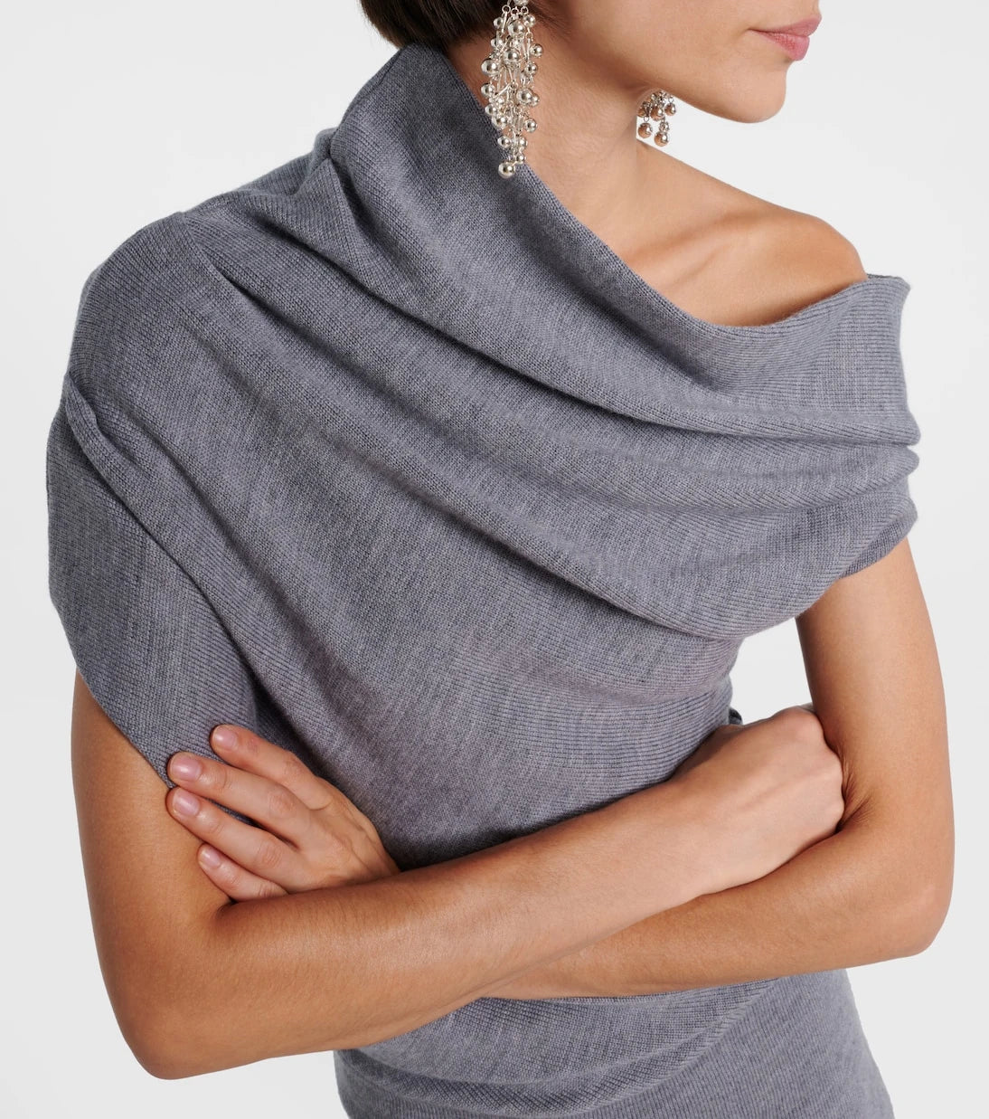 Staud - Mabel one-shoulder wool minidress