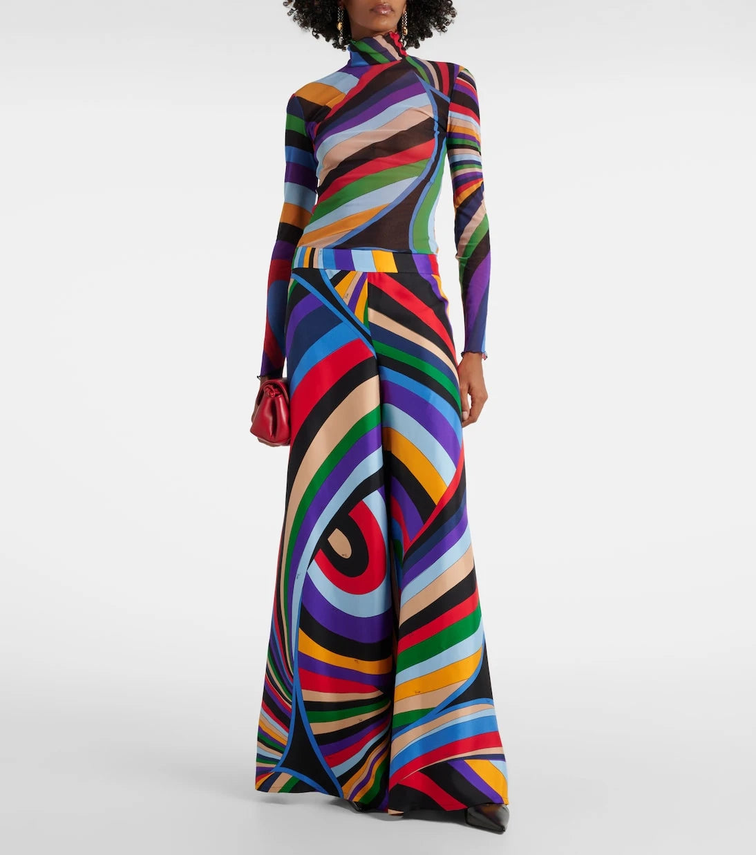 Pucci - توب إيريدي من التول