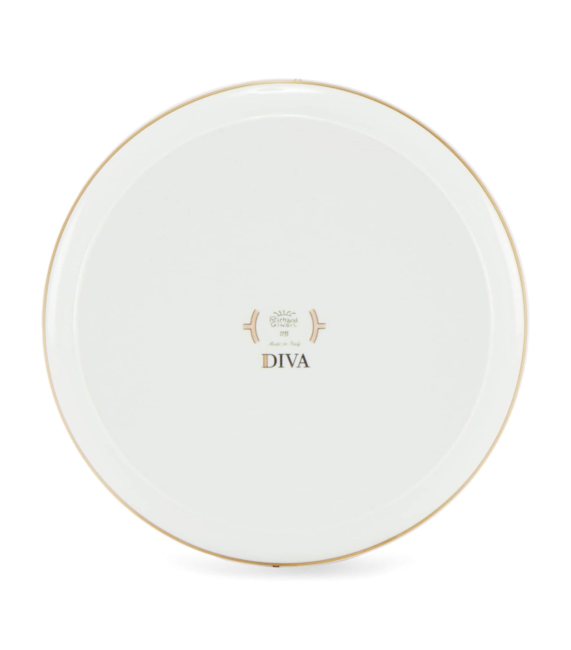 GINORI 1735 Porcelain Colonna Diva Celeste Round Tray (17cm)