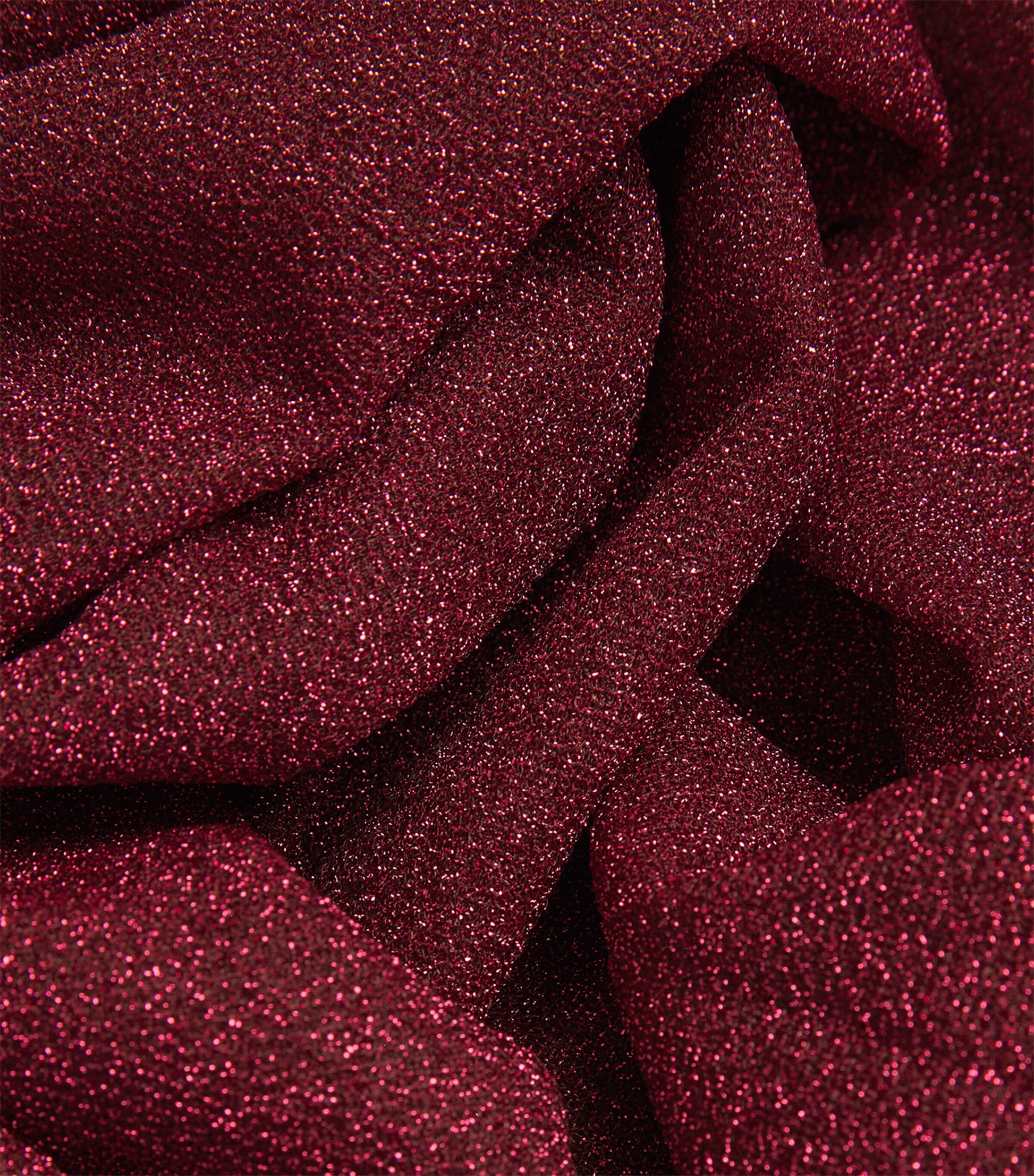 Oséree Burgundy Metallic Lumiere Trousers