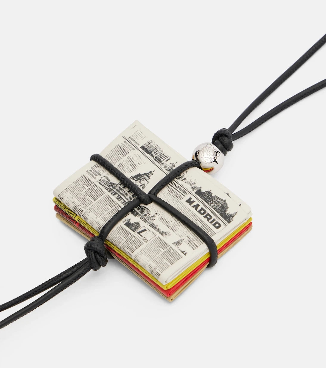 Loewe - Newspaper leather bag charm