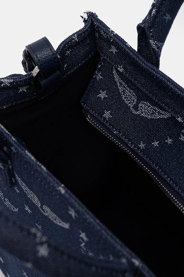 Чанта ZADIG&VOLTAIRE ANGEL TOTE XS DENIM MONOGRAM