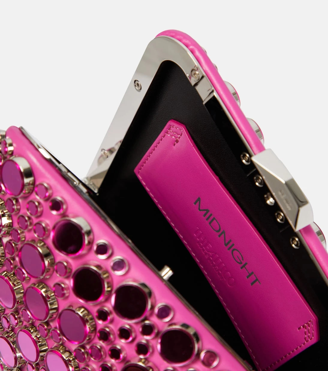 The Attico - Midnight studded leather clutch