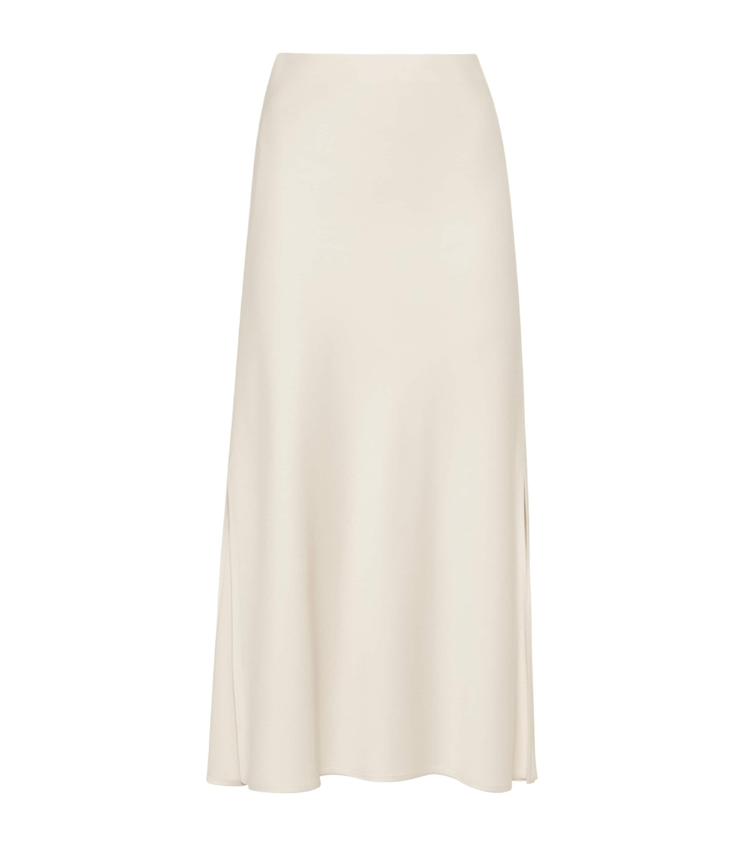 Brunello Cucinelli Yellow Satin Pencil Skirt