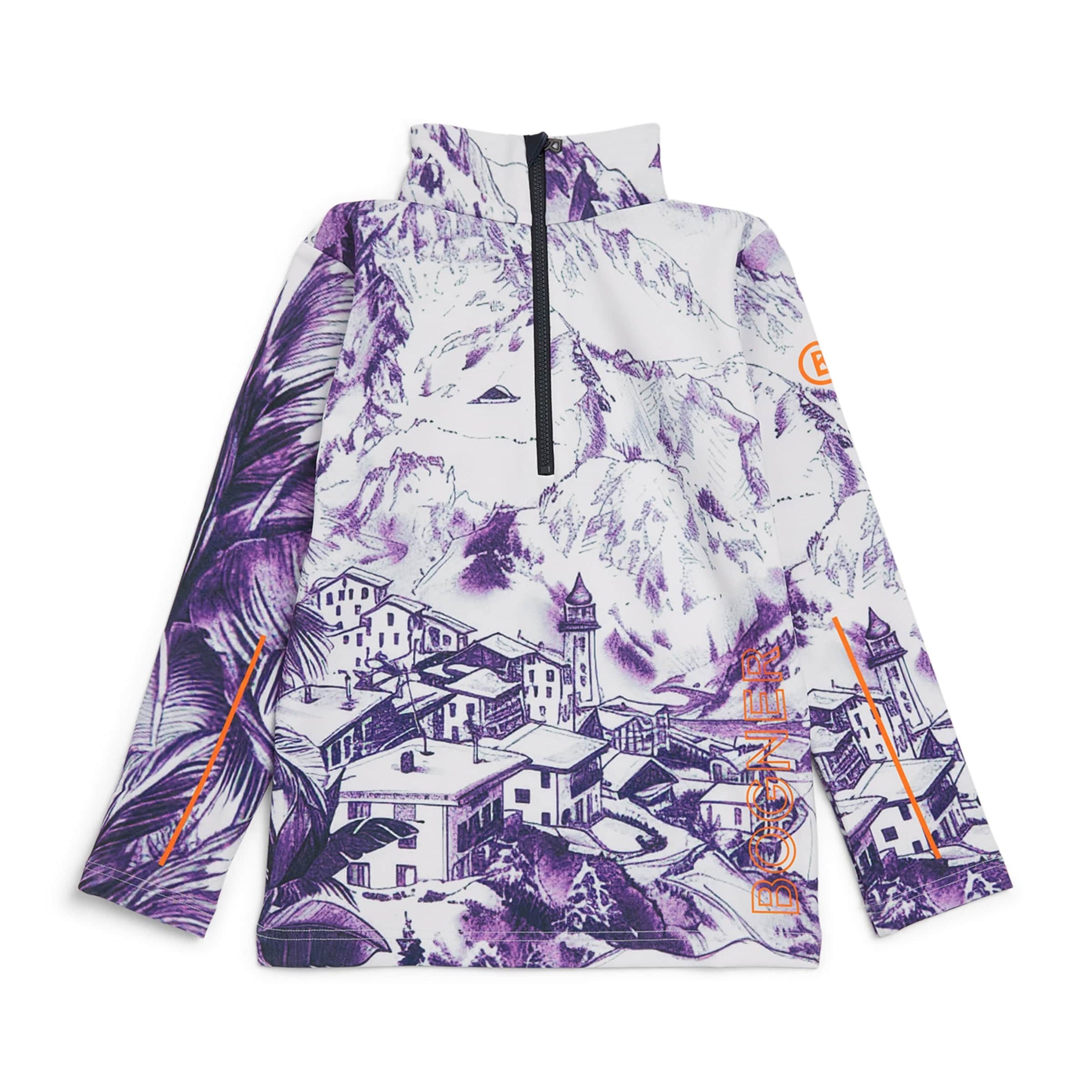 Bogner Kids Stretch-Nylon First Layer Printed Chris Top (6-13 Years)