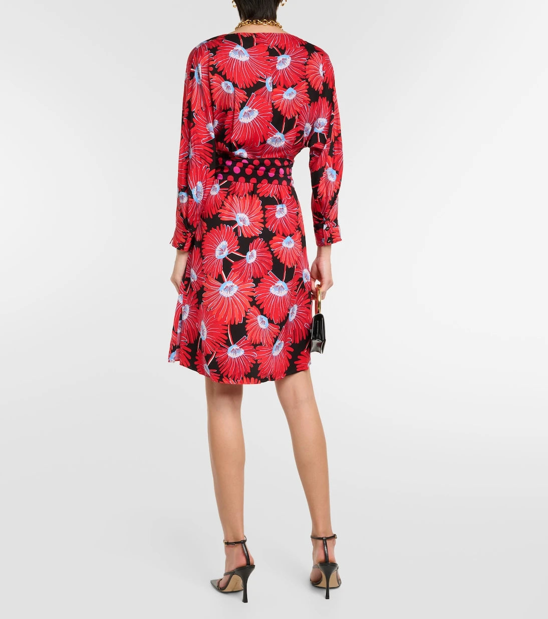 Diane von Furstenberg - Mikah printed satin wrap dress