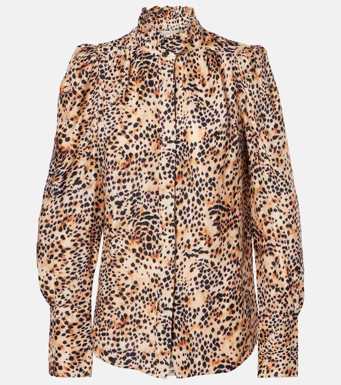 Isabel Marant - Lamia leopard-print ruffled blouse