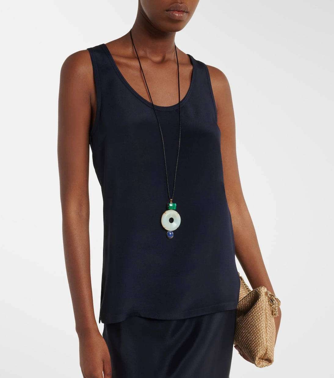 Max Mara - Silk crêpe de chine tank top