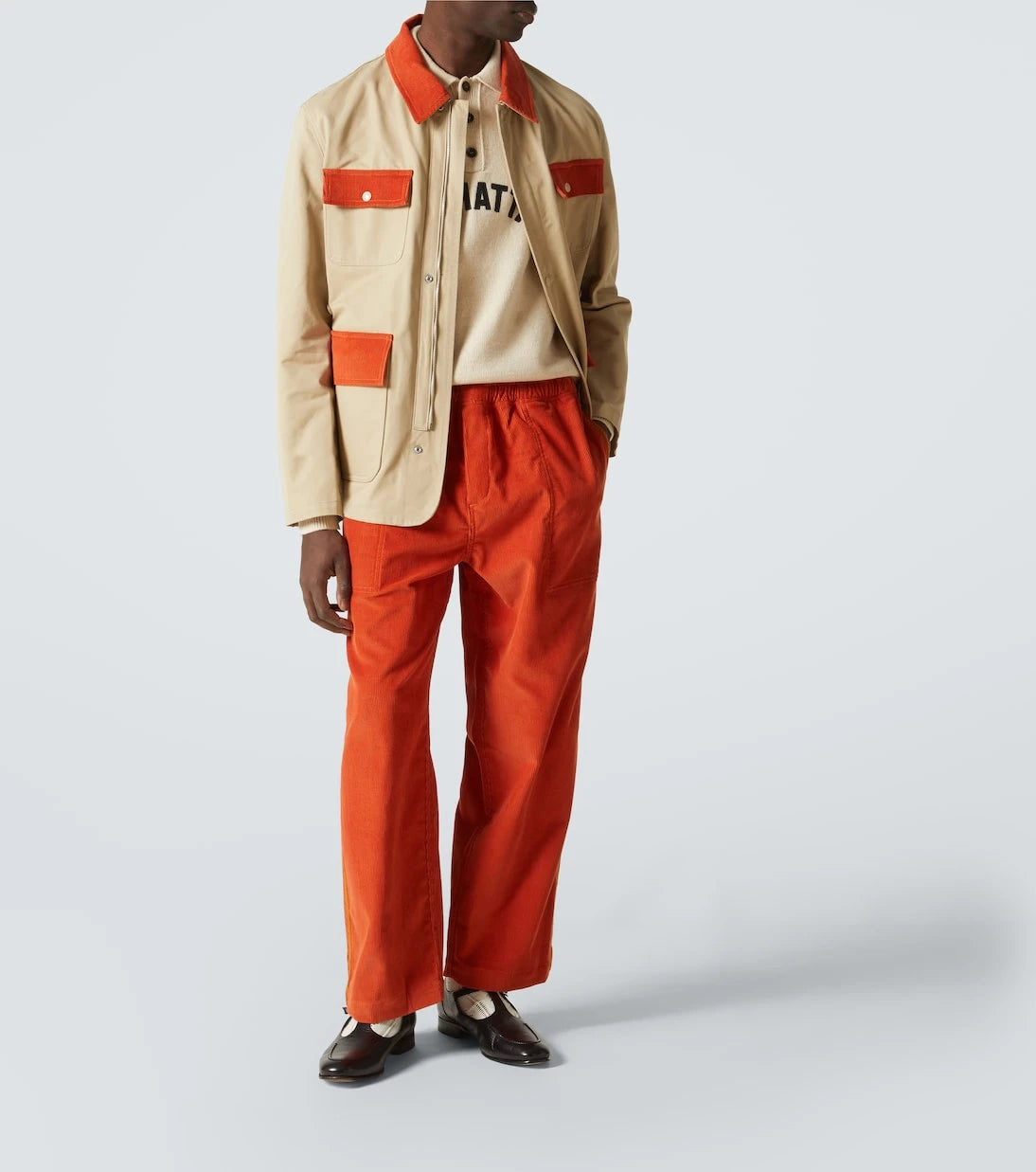 Bode - Cotton corduroy straight pants
