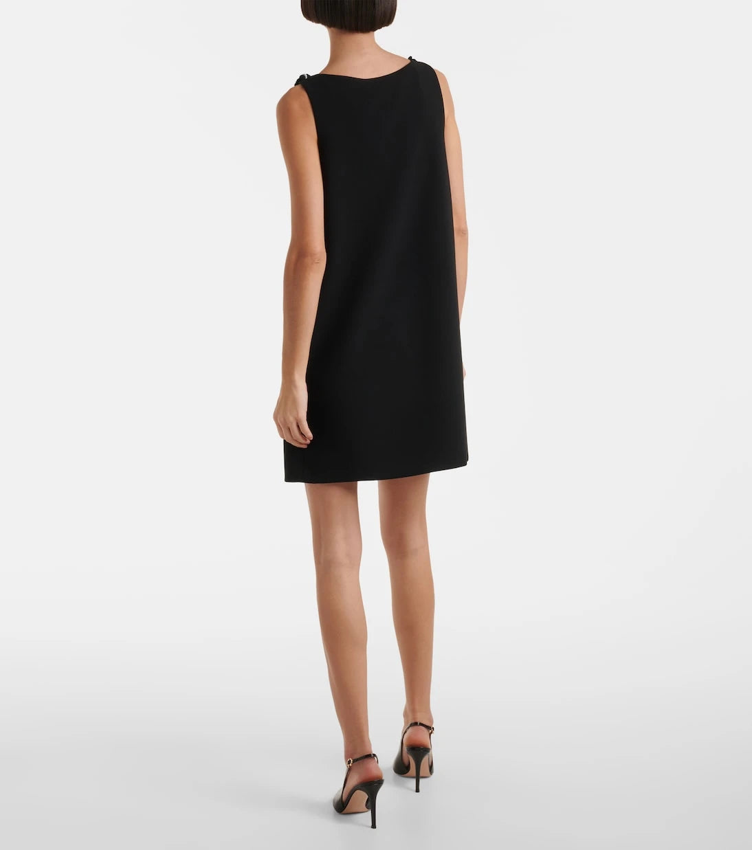 Max Mara - Delis payetli yırtmaçlı krep mini elbise