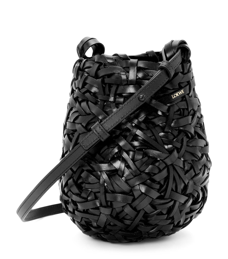 LOEWE Black Small Leather Nest Bag