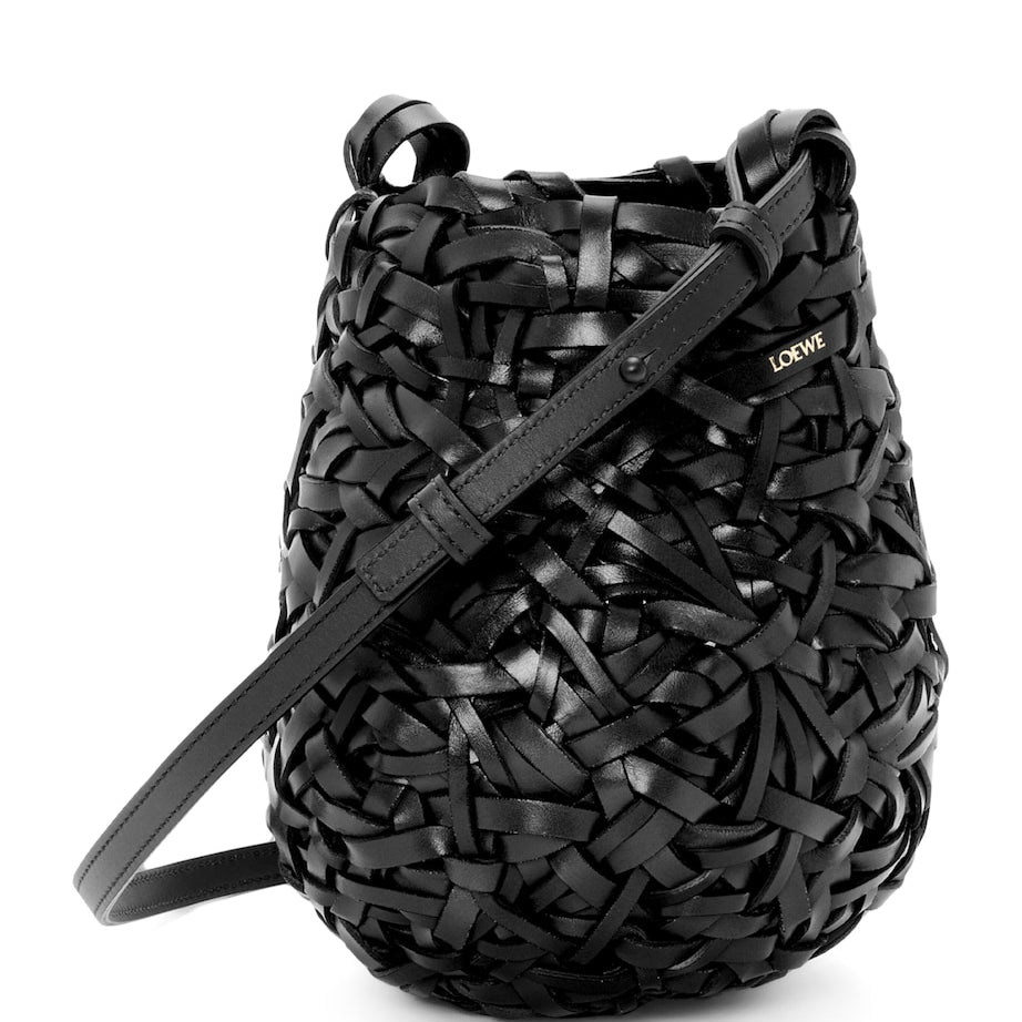 LOEWE Black Small Leather Nest Bag