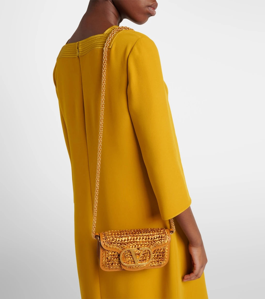 Valentino Garavani - Locò Small crochet shoulder bag