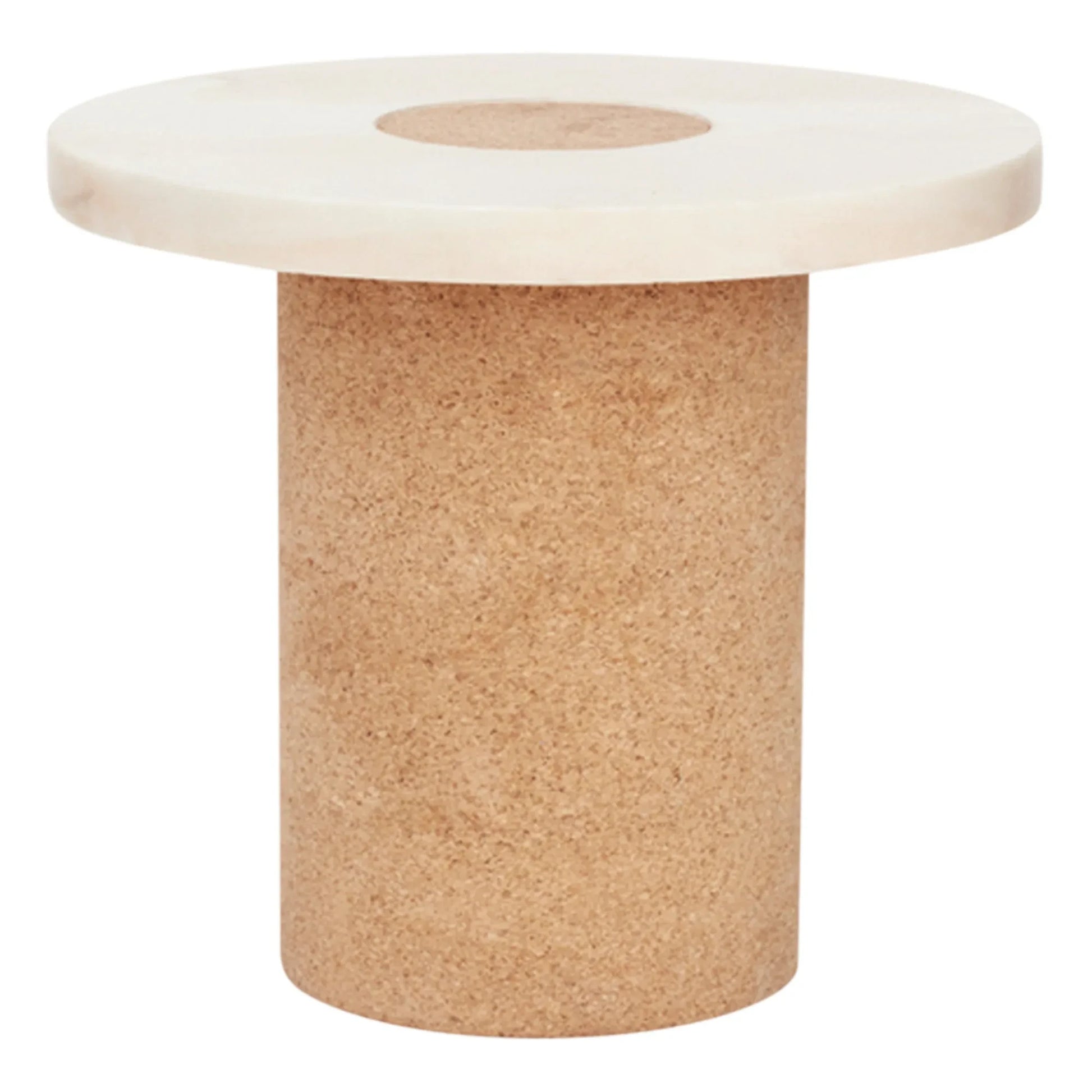 Frama - Sintra Side Table, Cork Base | Marble White