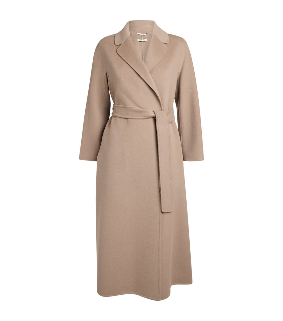 Max Mara Beige Virgin Wool Trench Coat