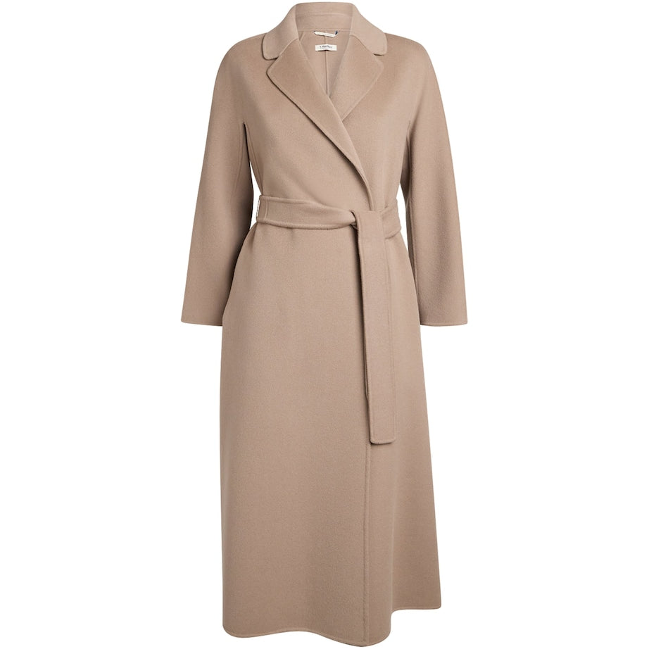 Max Mara Beige Virgin Wool Trench Coat