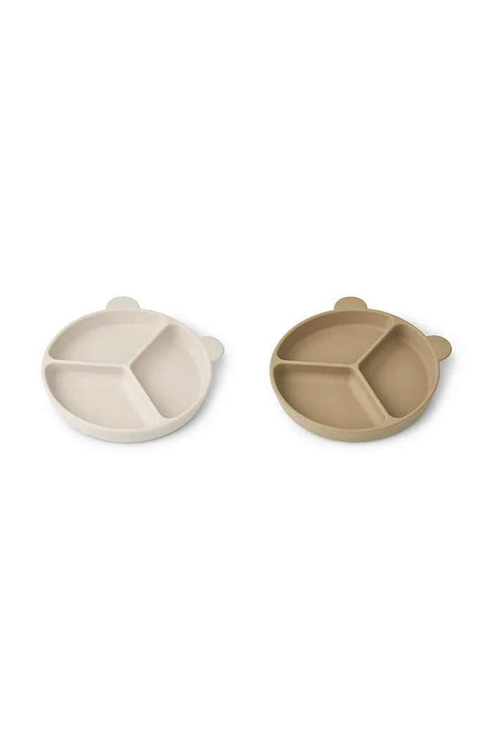 Комплект чинии Liewood Stacy Divider Suction Plate 2-Pack (2 броя)