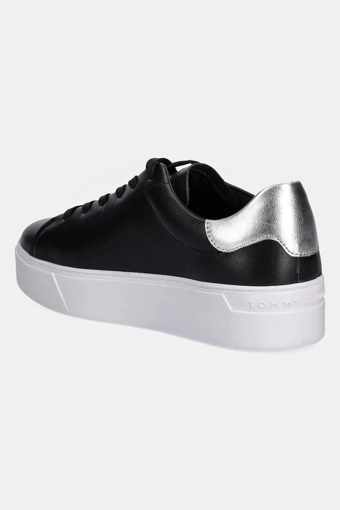 Кожени маратонки Tommy Hilfiger ESSENTIAL PLATFORM COURT SNEAKER