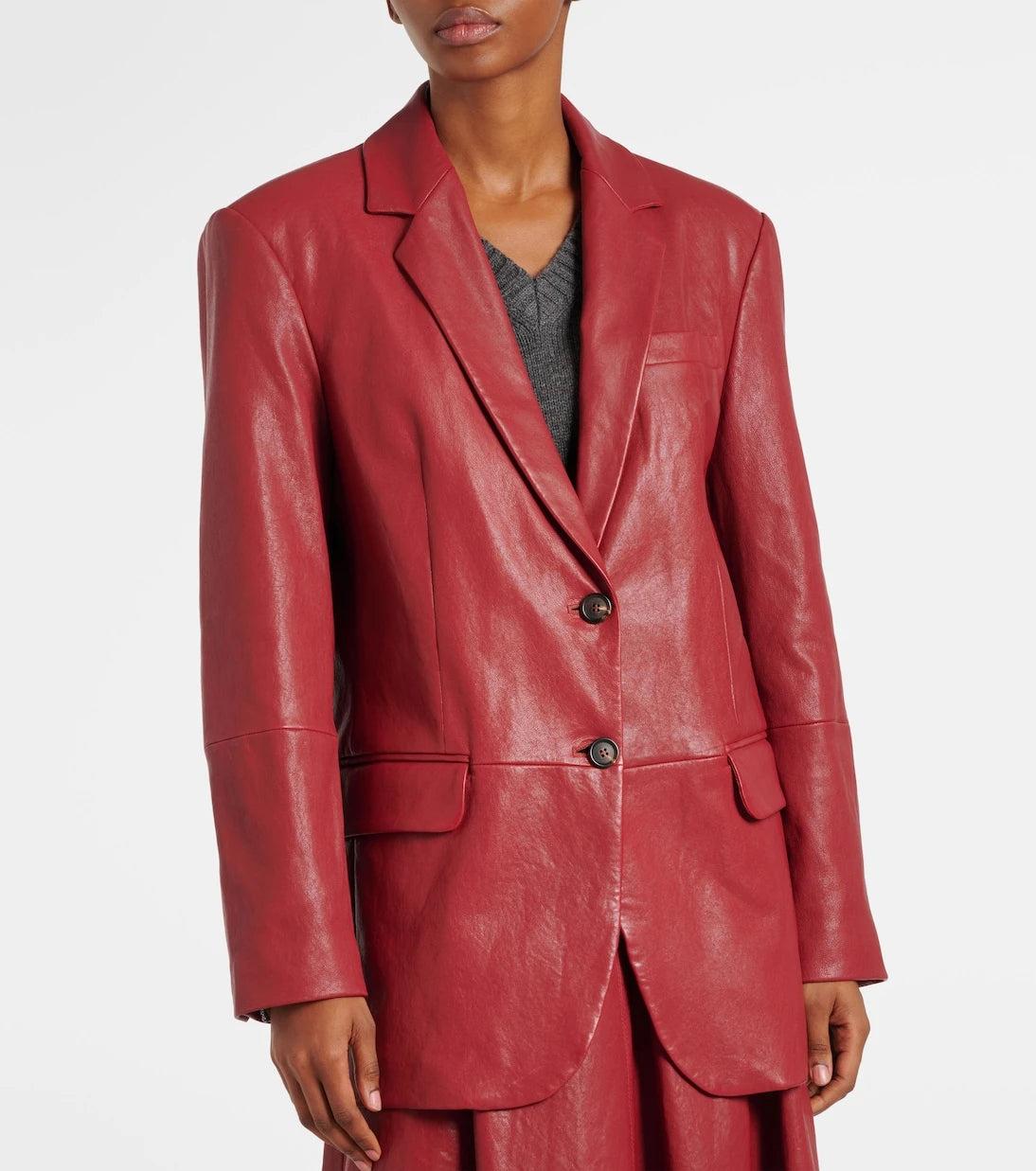 Brunello Cucinelli - Leather Blazer