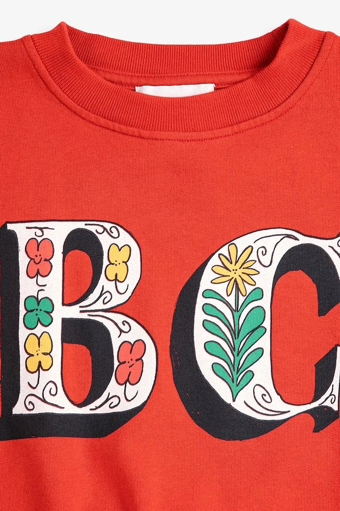 Детски памучен суичър Bobo Choses Spring Letters