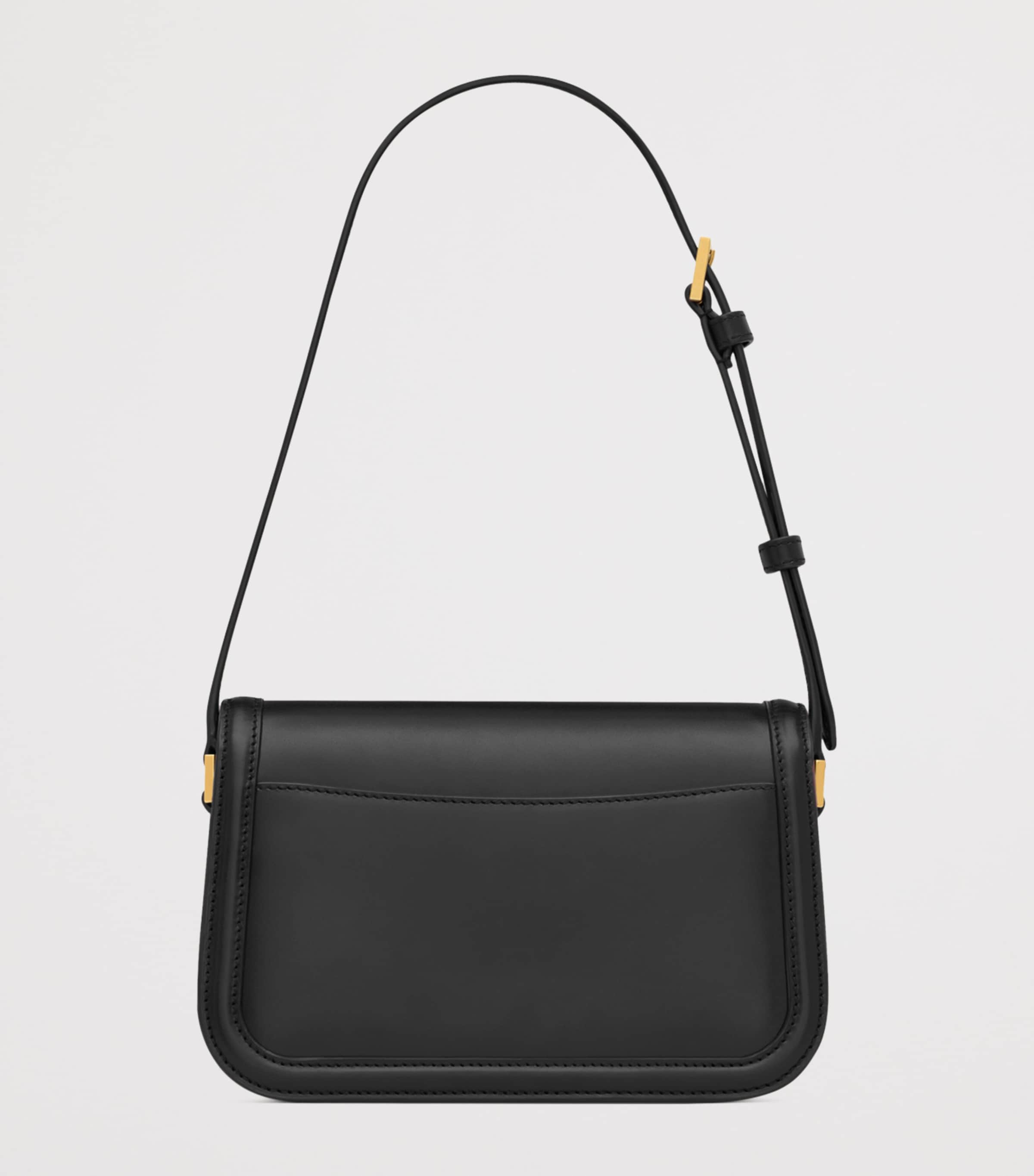 Saint Laurent Black Mini Leather Solferino Satchel