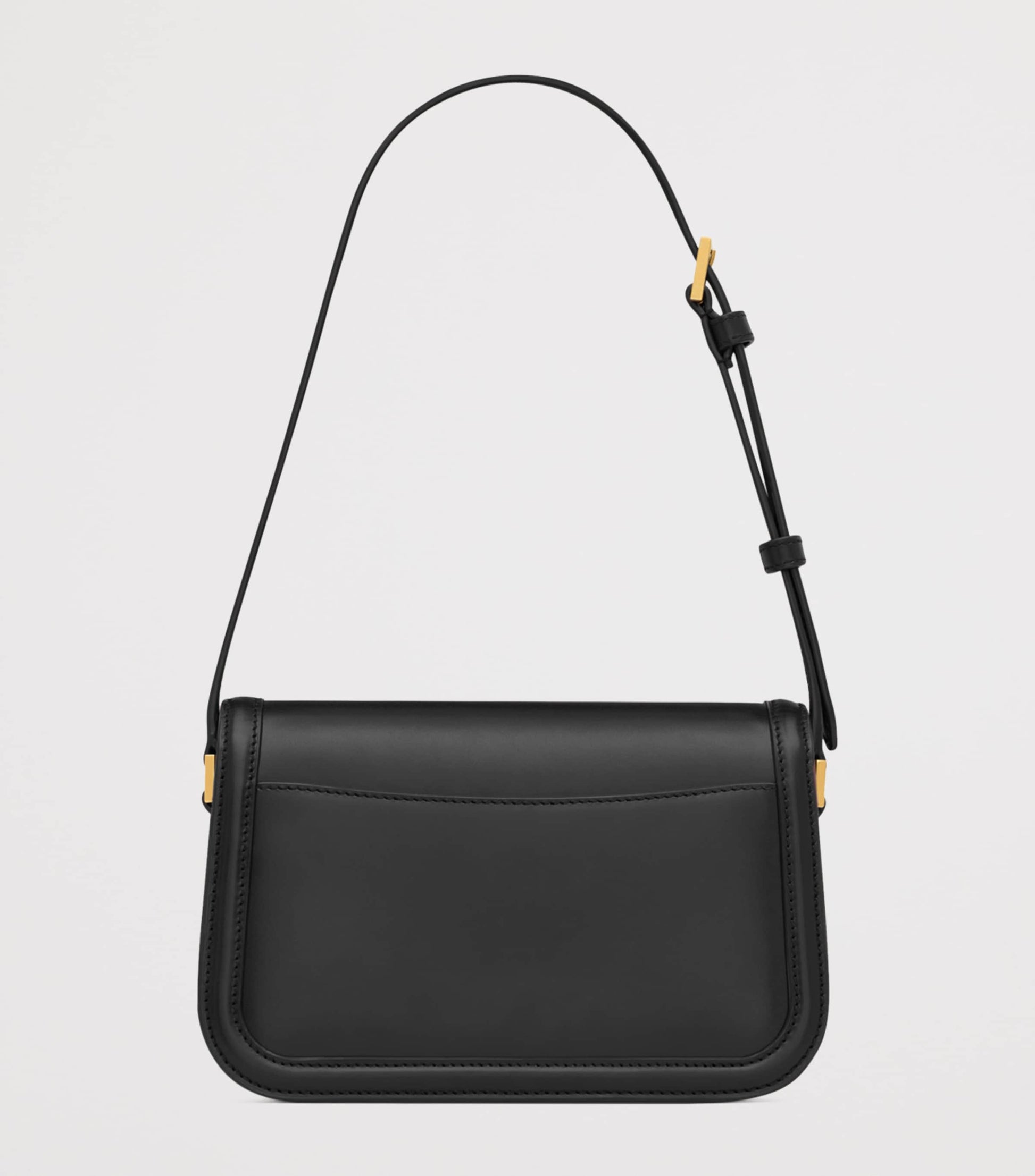 Saint Laurent Black Mini Leather Solferino Satchel
