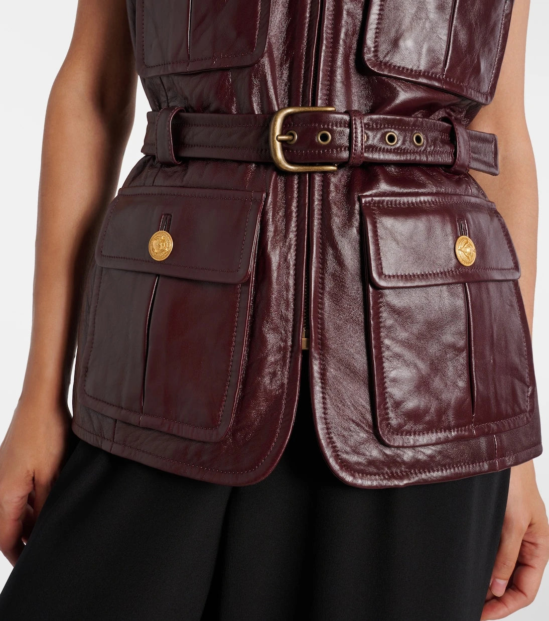 Chloé - Belted leather vest