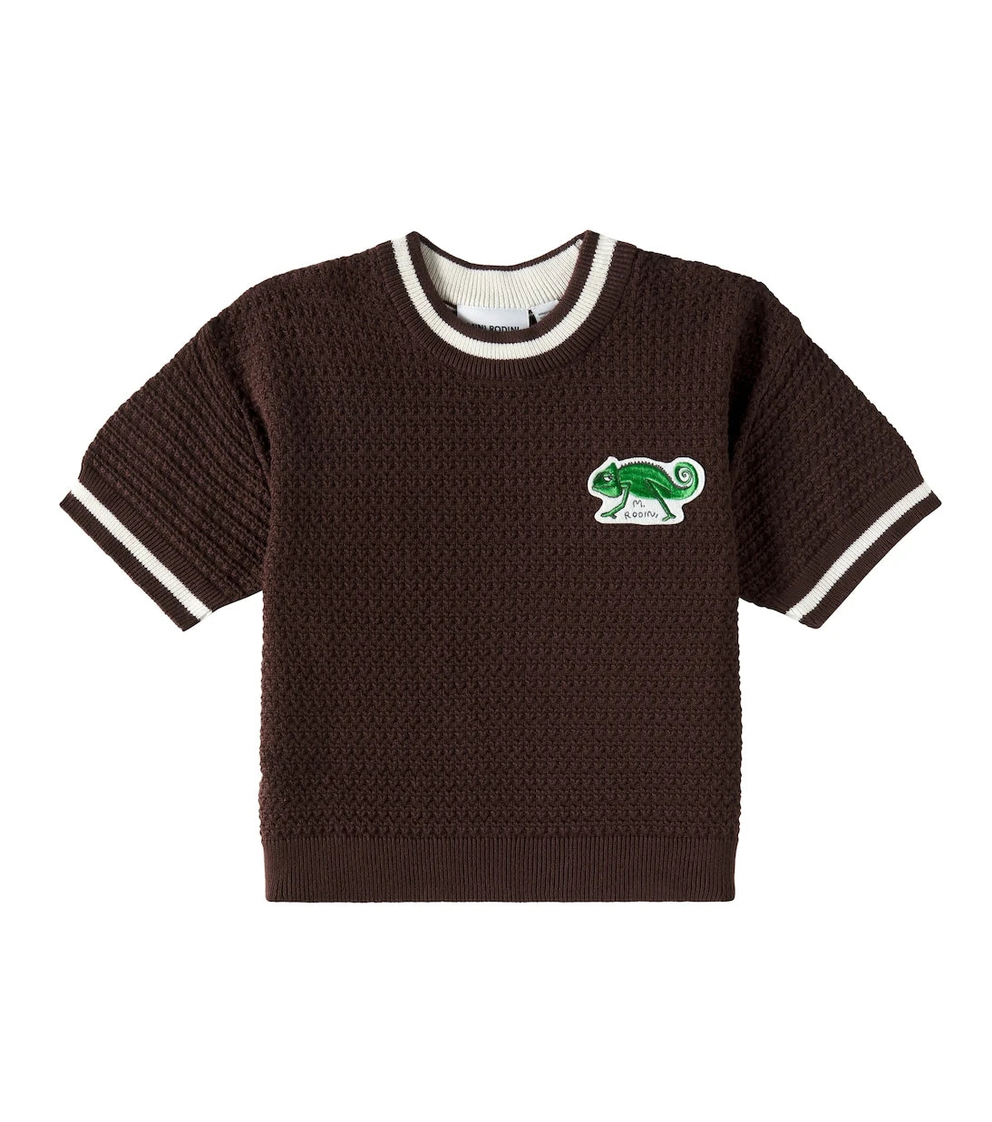 Mini Rodini - Patch-appliqué cotton crochet top