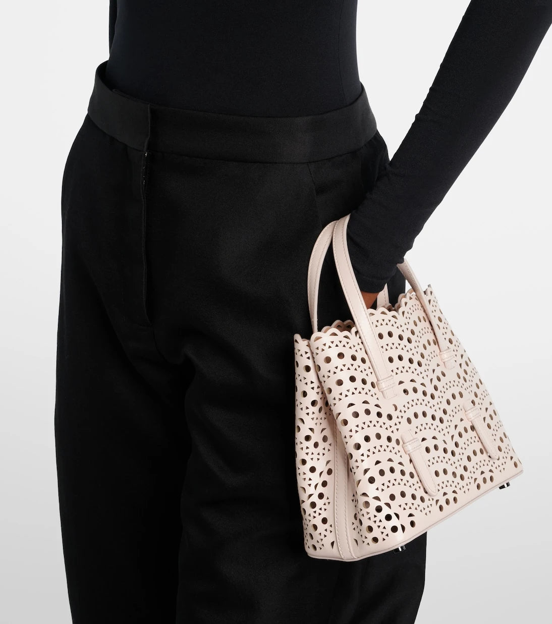Alaïa - حقيبة توتس جلدية Mina 20 Vienne
