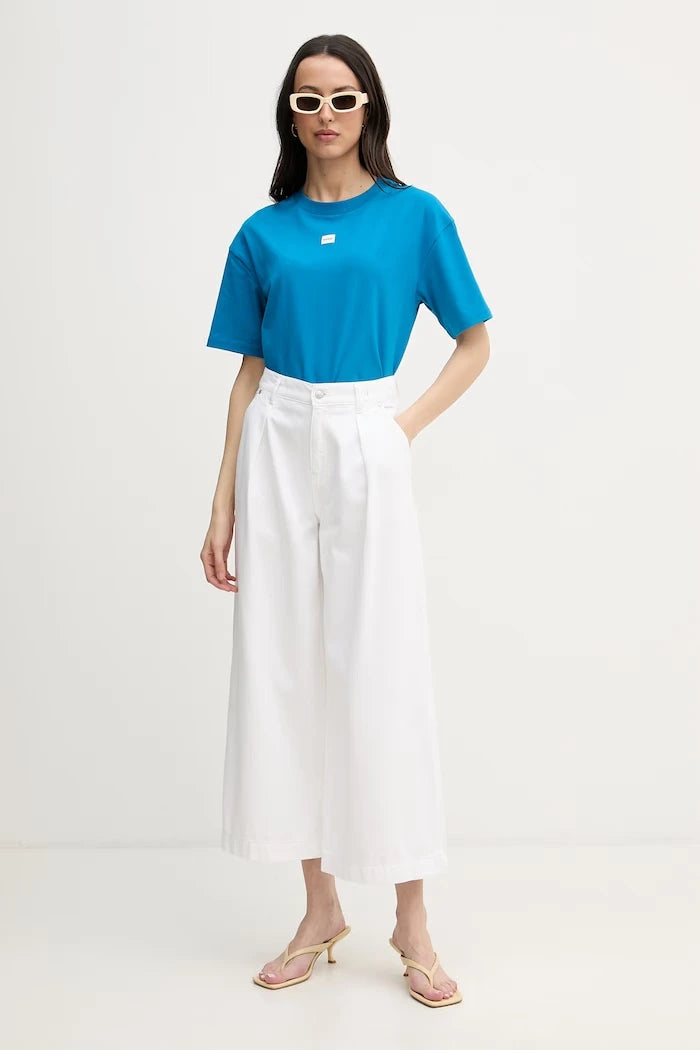 HUGO modal içeren kadın oversize tişört SIGNATURE_TSHIRT