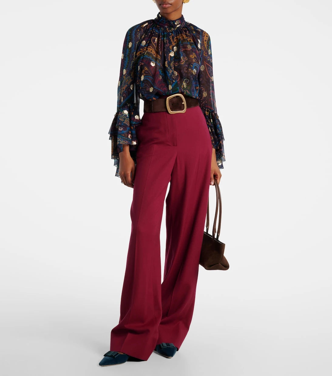 Manolo Blahnik - Reador velvet ballet flats