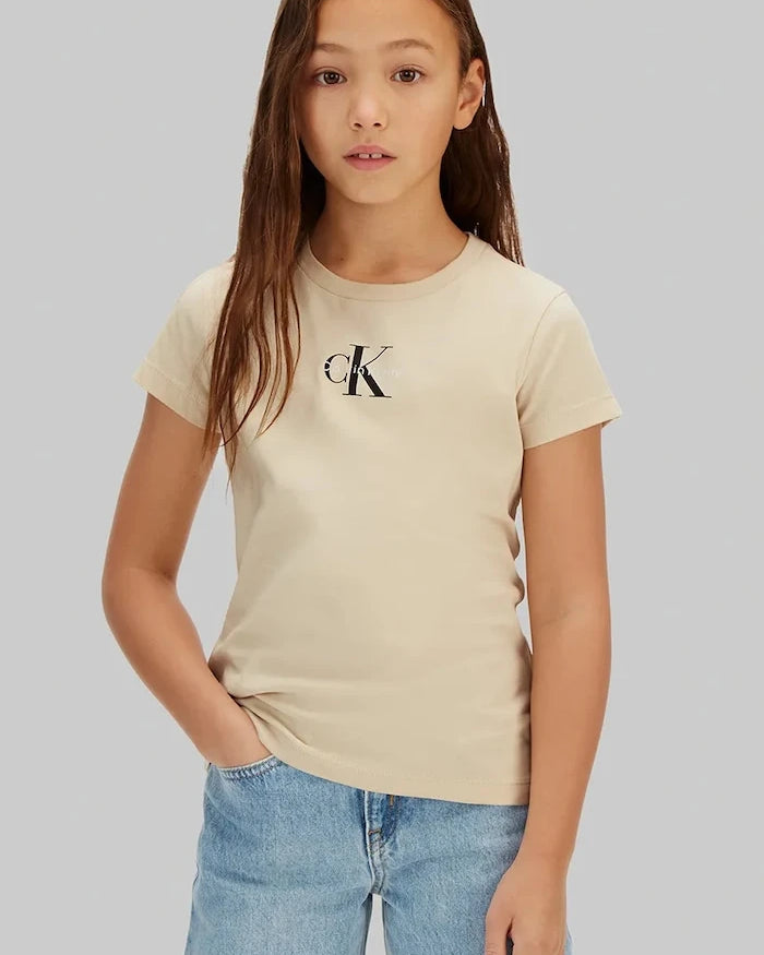 Calvin Klein Jeans çocuklar için pamuklu tişört 2’li