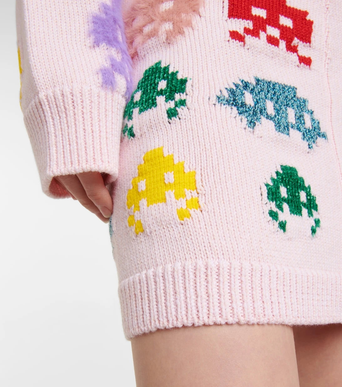Stella McCartney - Intarsia knit wool-blend miniskirt