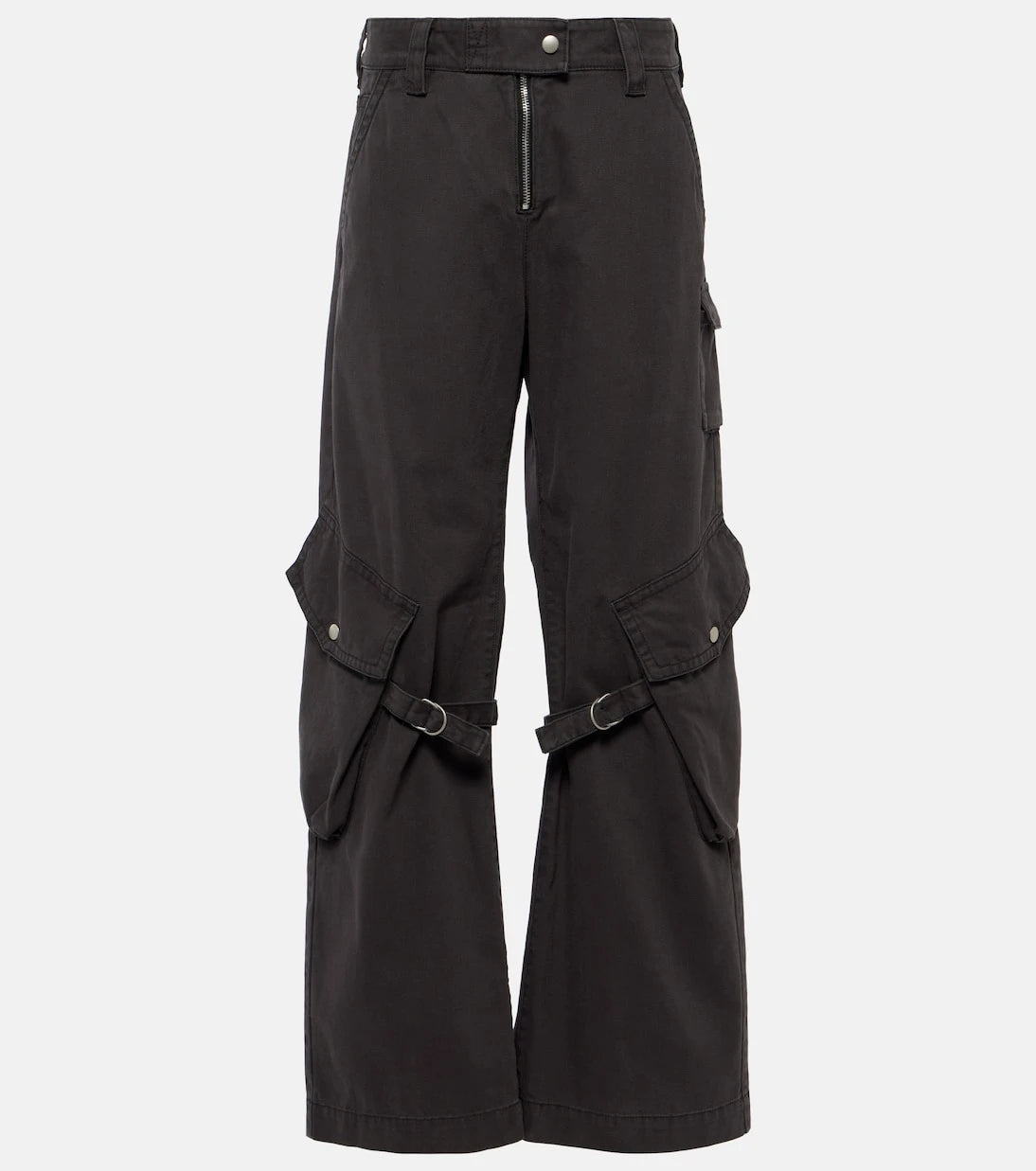Acne Studios - Normal bel pamuk kanvas kargo pantolon