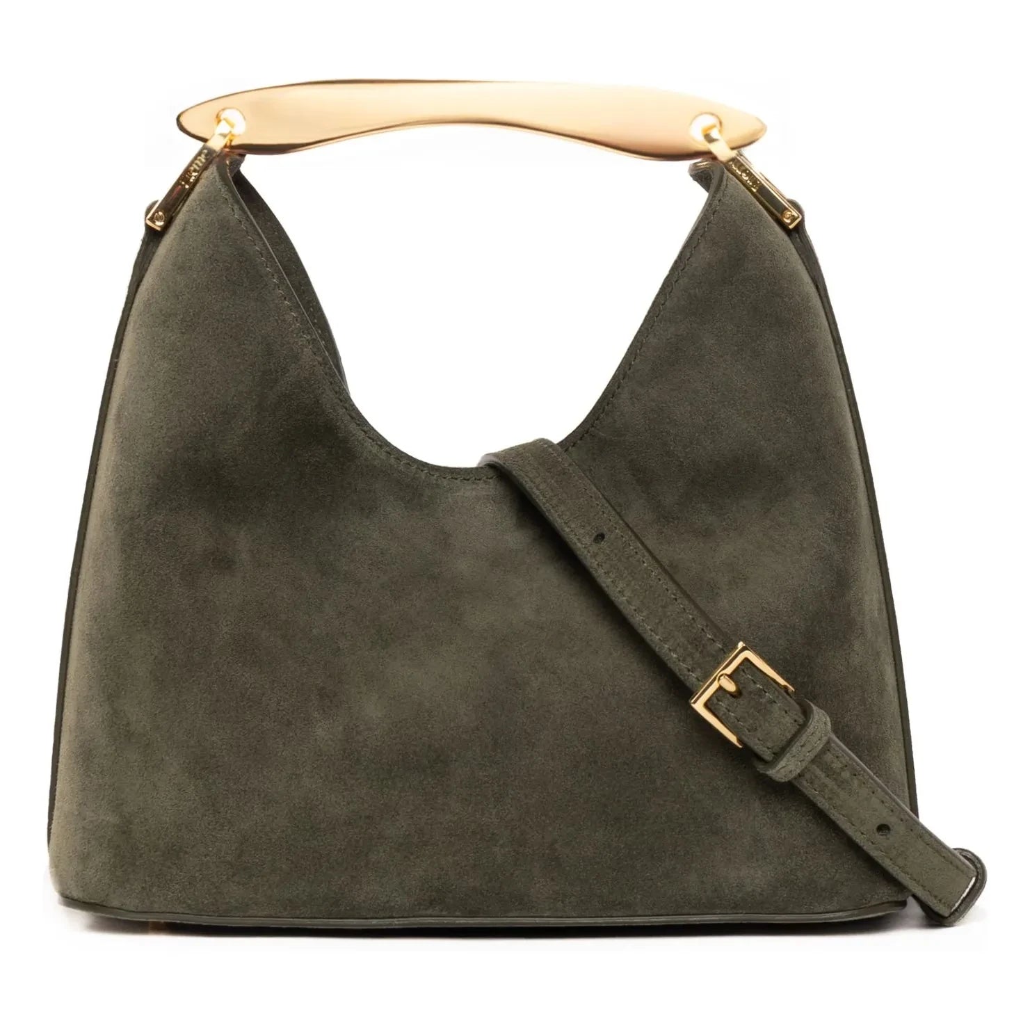 Elleme - Small Boomerang bag Grainy leather | Khaki