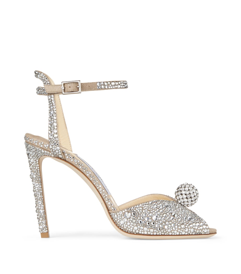 Nude Sacora 100 Crystal-Embellished Sandals