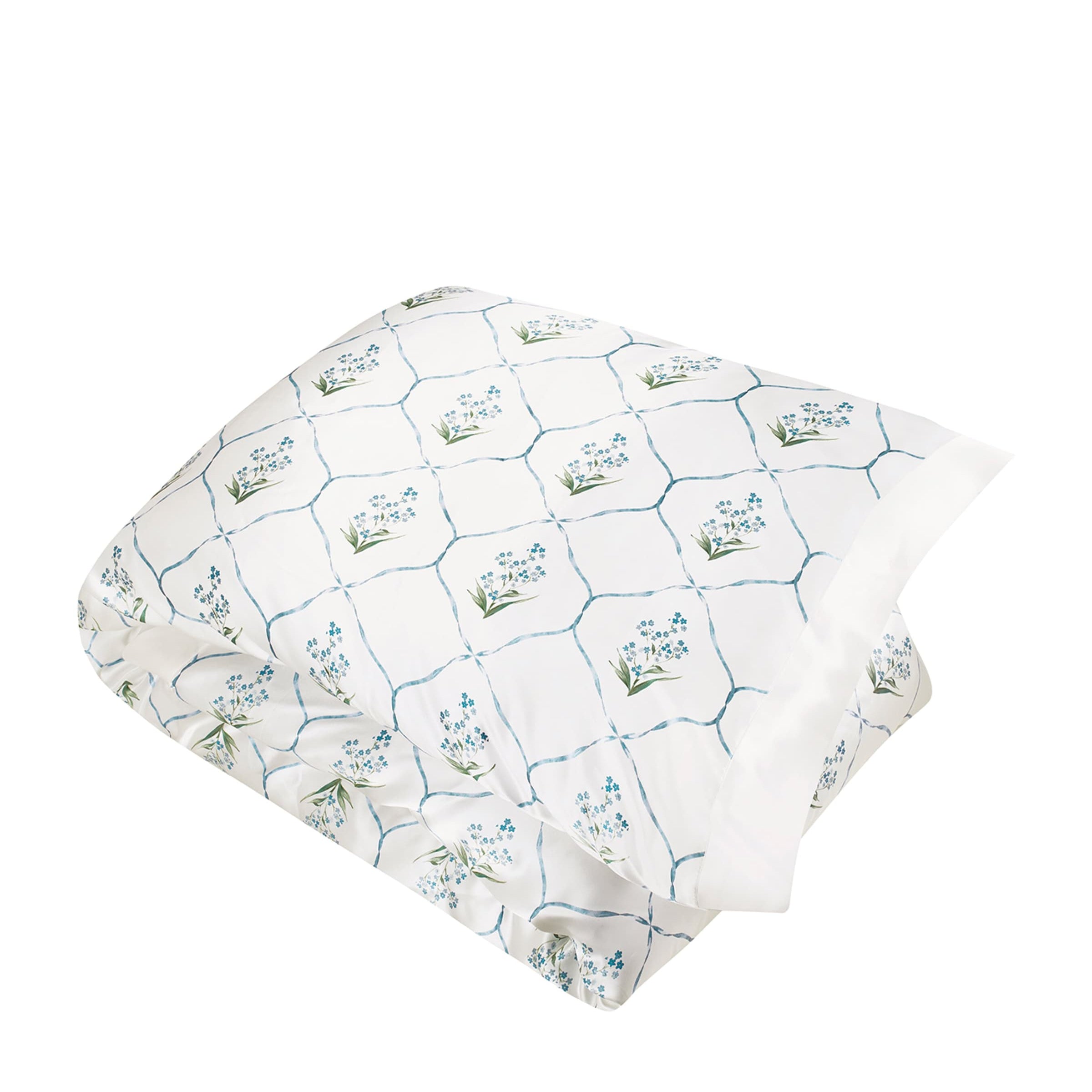 Gingerlily x Memo Press Silk Forget Me Not Super King Duvet Cover (260cm x 220cm)
