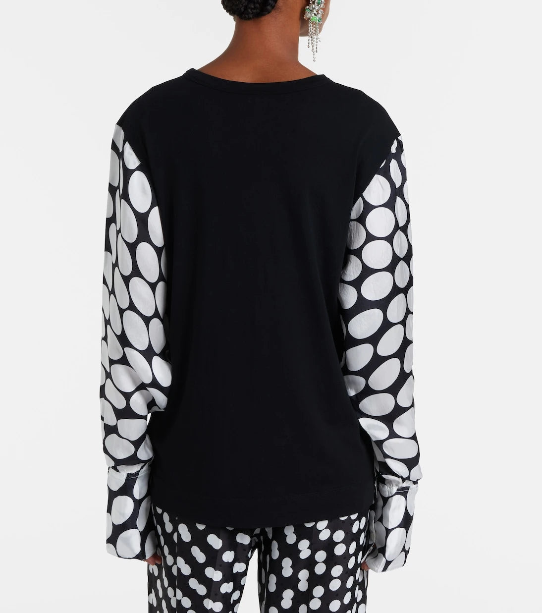 Dries Van Noten - Polka-dot cotton-blend top