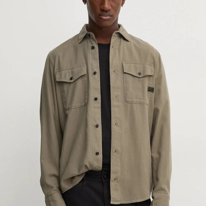 Памучна риза G-Star Raw Marine Slim