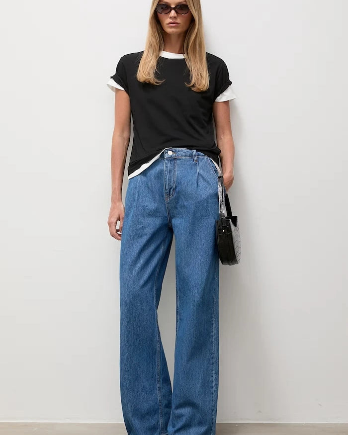 Answear.LAB wide leg kadın jean pantolon