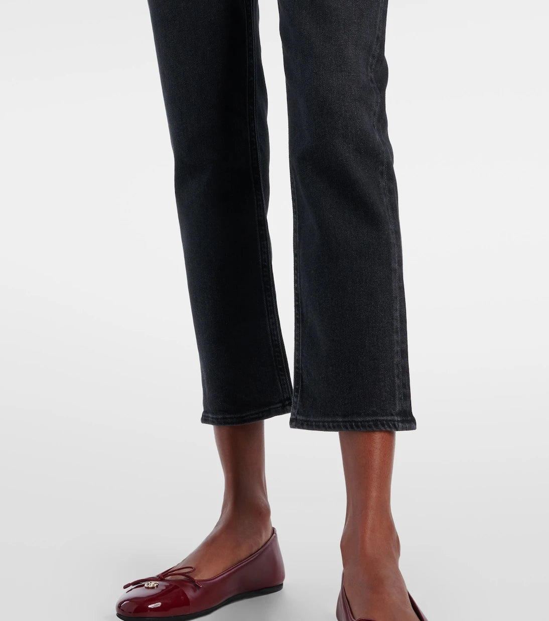 Agolde - Riley high-rise cropped slim jeans