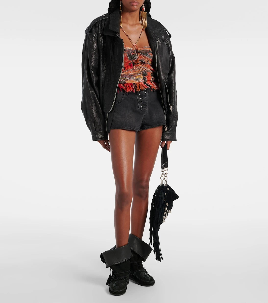 Isabel Marant - Delma faded denim shorts