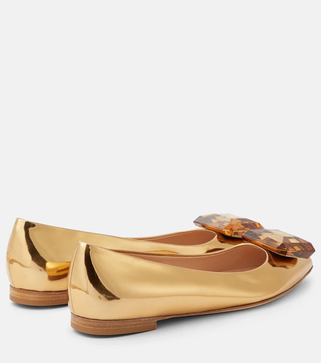 Gianvito Rossi - Jaipur embellished leather ballet flats