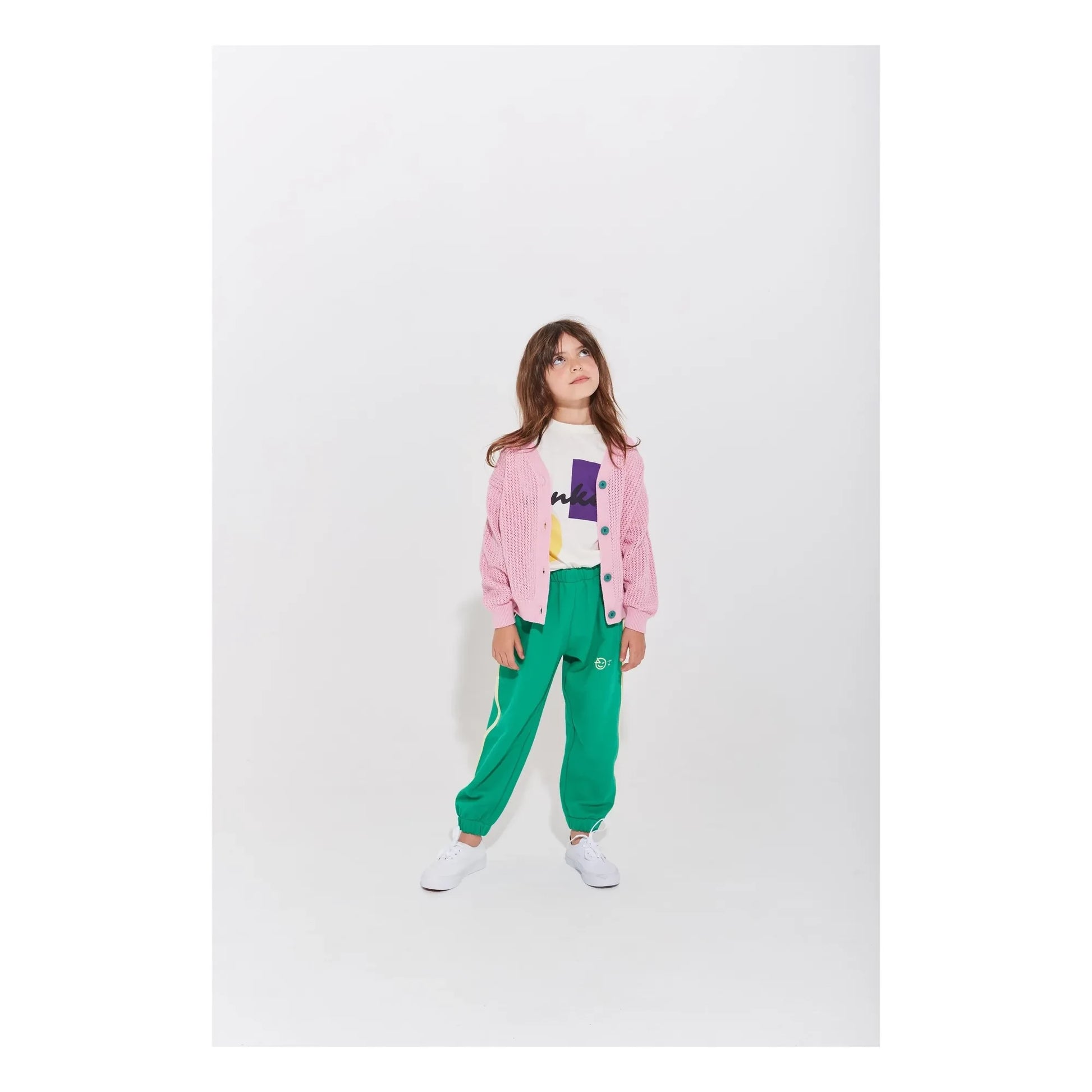 Wynken - Organic Cotton Contrast Jogger | Green