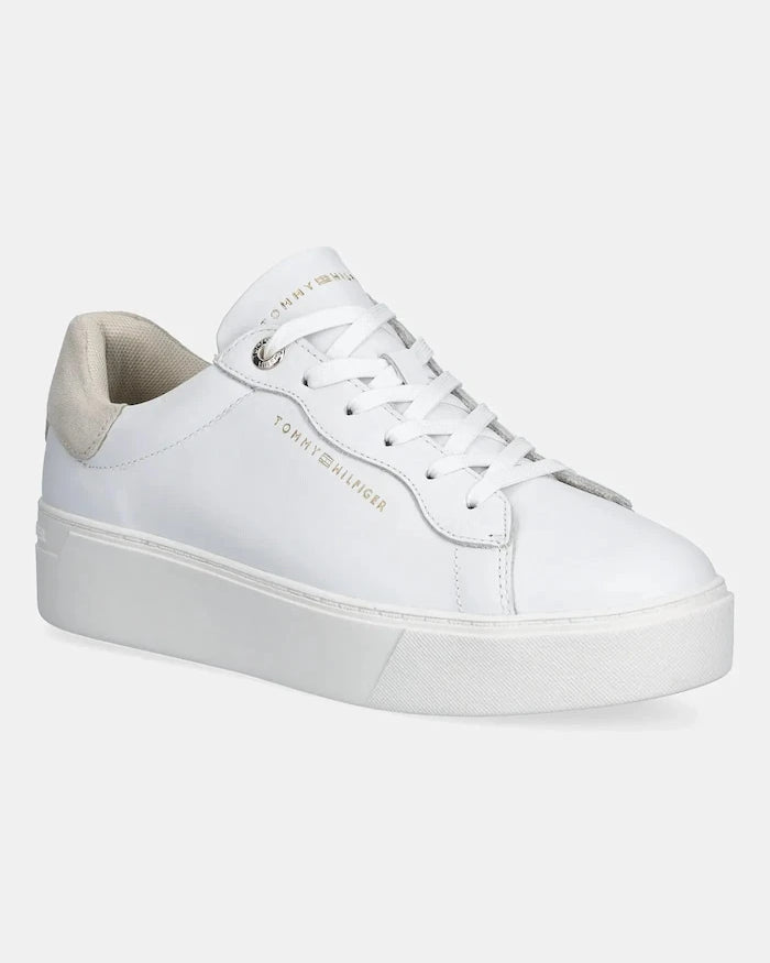 Tommy Hilfiger CHIC PLATFORM CUPSOLE SNEAKER Deri Spor Ayakkabı