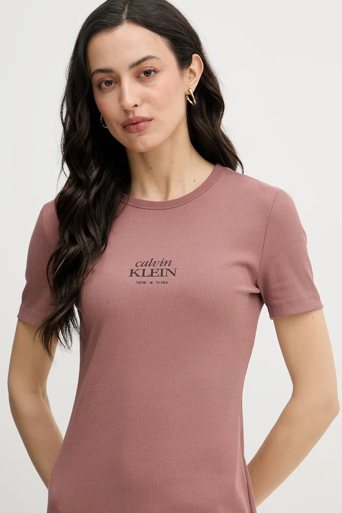 Calvin Klein Jeans рокля от памук с еластан