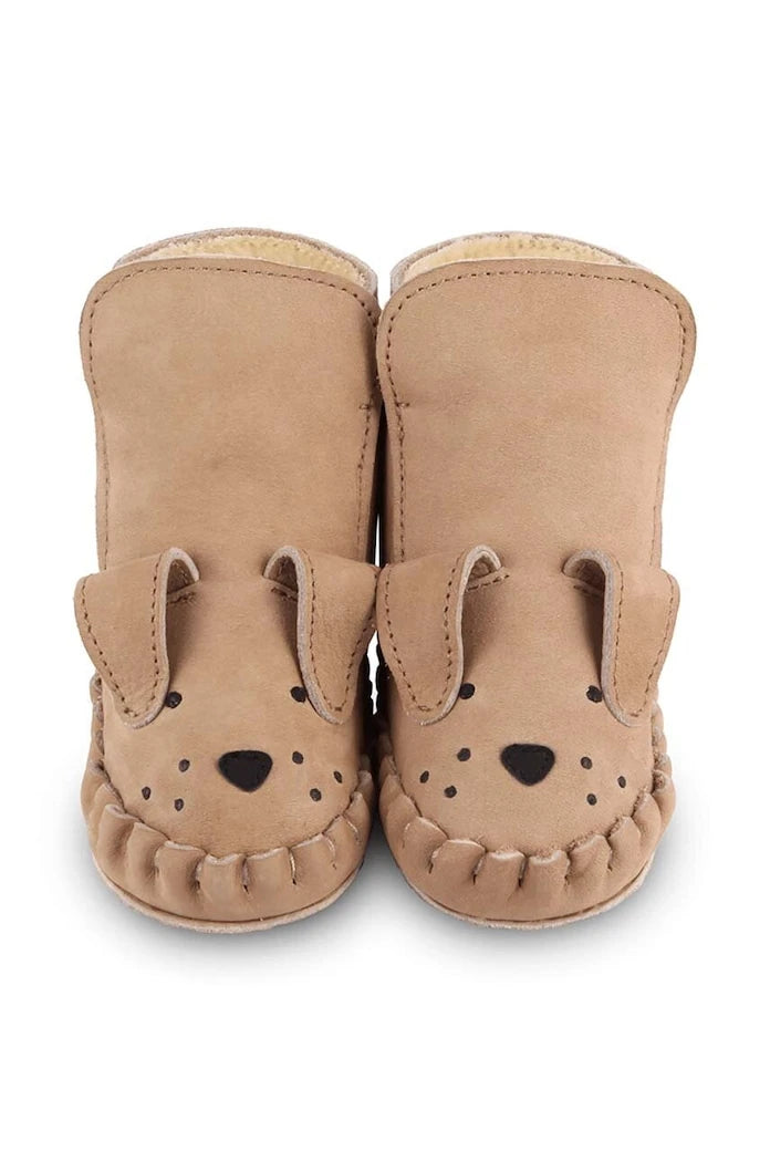 Бебешки кожени обувки Donsje Kapi Classic Booties Dog