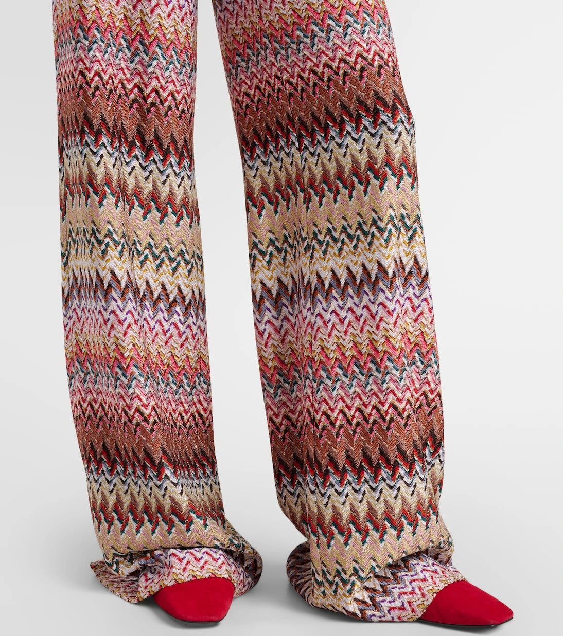 Missoni - Zigzag lamé wide-leg pants