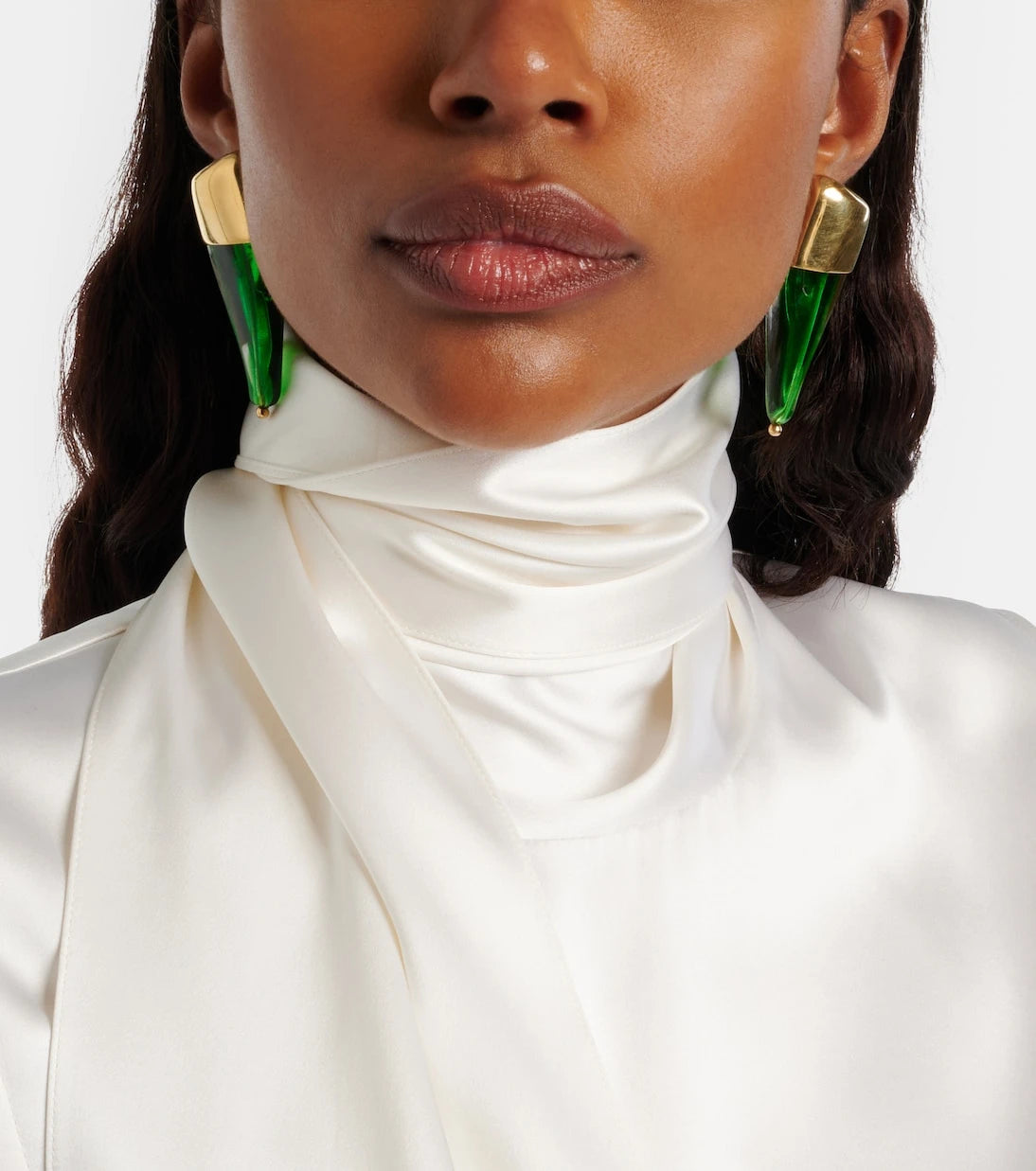 Bottega Veneta - Prisma glass earrings