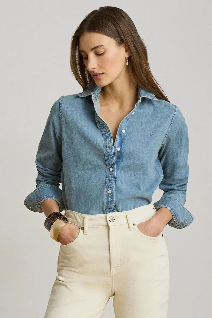 Lauren Ralph Lauren риза дамска от деним
